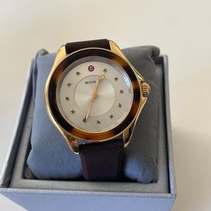 Michele jelly watch band with tortoise ring